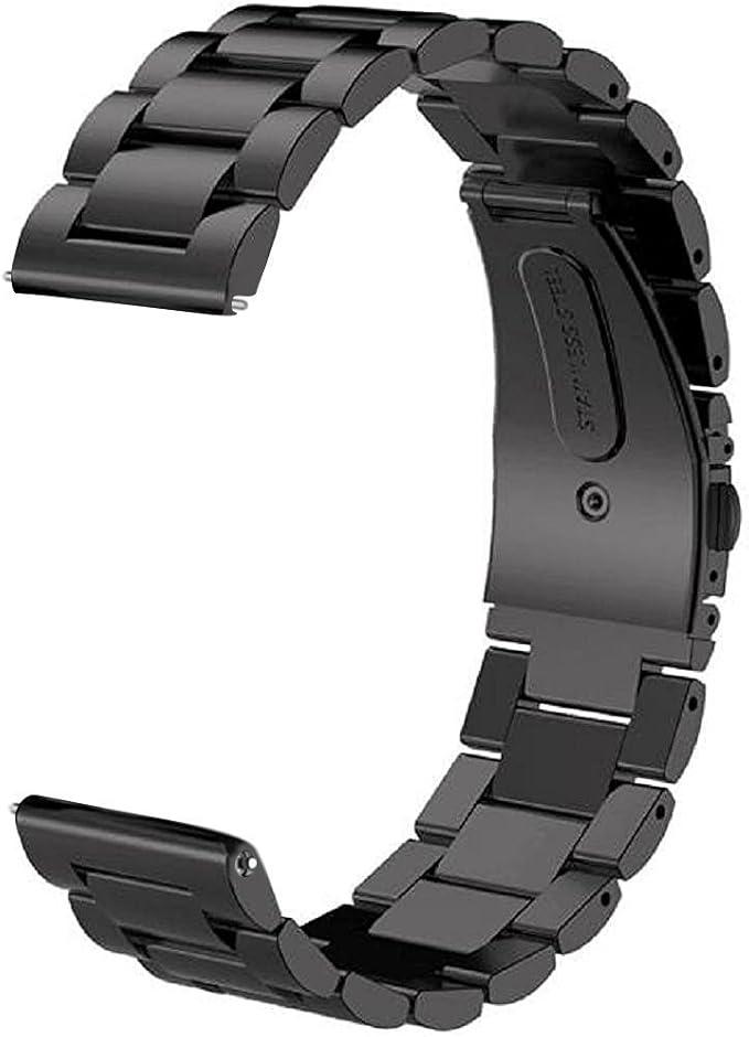 V-MORO Compatible with Samsung Gear S3 Frontier Bands/Galaxy Watch 3 45mm/Galaxy Watch 46mm(2019),22mm Solid Stainless Steel Metal Business Bracelet Strap Black(Not for galaxy watch 4 classic 46mm) V-MORO Compatible with Samsung Gear S3 Frontier Bands/Galaxy Watch 3 45mm/Galaxy Watch 46mm(2019),22mm Solid Stainless Steel Metal Business Bracelet Strap Black(Not for galaxy watch 4 classic 46mm)