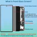 Pixel 6A Screen Replacement, Front Glass Outer Panel Repair Kit Compatible with Google Pixel 6A 6.1"(No LCD & Touch Digitizer)