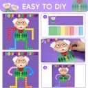 Cinrobiye 30 Set 100th Day of School Craft Kit DIY 100 Days of School Old Grandpa Poster Crafts Mix and Match Number Scene Sticker Art Craft for School Classroom Activity Project Game Party Supplies