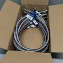 36 Inch Faucet Hose,10 pcs Faucet Supply Lines (3/8" Comp x 1/2" FIP), Certified Safe Supply Lines for Bathroom Faucet