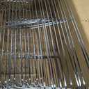 12 Pack - Professional Fixed Chafing Wire Rack: Heavy Duty Plated Steel Chafer Stand for Full Size & Half Size Steam Table Pans, Industry Compatible, Stackable for Catering & Banquets