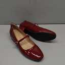 hingswink Mary Jane Shoes Women Low Heels Dress Shoes Pumps Low Heel 2 Inch Chunky Heel Mary Janes Pumps with Adjustable Ankle Strap for Women Dressy Casual (8, Shinny)