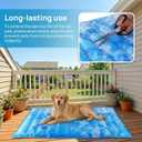 Dog Cooling Mat 2.0, Universal Pet Cooling Pad, Double-Sided Durable Water-Resistant, Portable and Easy to Clean, Suitable for All Pets, Keep Your Pet Cool Indoors and Outdoors (47.5" x 29.5")