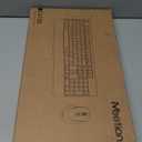 MEETION Wireless Keyboard and Mouse, Full-Sized Cordless Keyboard with Wrist Rest, 3 DPI Adjustable Mouse, Keyboard and Mouse Set with 2.4GHz USB Receiver, for PC/Computer/Laptop/Windows/Mac, Pink