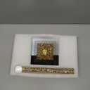 Suwimut Paper Towel Holder, Gold Paper Towel Roll Dispenser Stand Weighted Base Non Slip Filled with Sparkly Crystal Crushed Diamond House Decor for Home Kitchen Countertop Tabletop