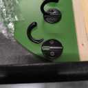 Key and Mail Holder for Wall Decorative, Wooden Boho Key Hanger with Shelf, Unique Two-Tone Circular Design Entryway Key Rack - Brown & Green