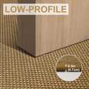 LEKEEPGO Door Mat 17"x29", Low-Profile Door Mat Indoor Entrance, Non Slip Rubber Backing Front Indoor Door Mats, Washable Absorbent Entry Doormat Inside Door Mats Resist Dirt Entryway Mat, Light Brown