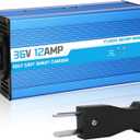 12 Amp 36 Volt Golf Cart Battery Charger for Yamaha EZGO (Lead-Acid) Club Car,12 Amp Smart Charger with Trickle Charge,Crowfoot Plug,36 Volt Golf cart Charger
