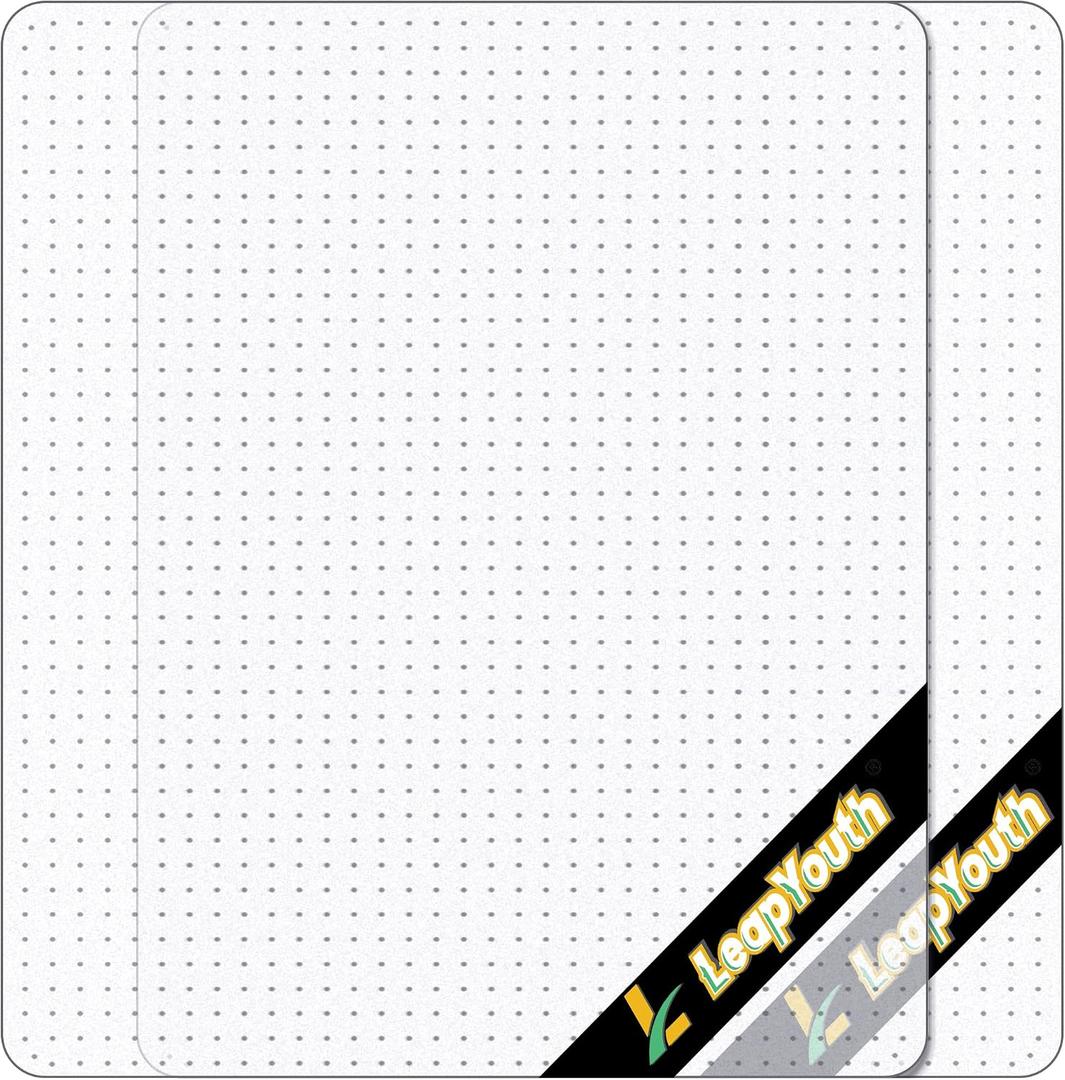 2 Pack Office Chair Mat for Carpets, 48" x 36" Clear Chair Mat for Carpeted Floors, Heavy Duty Under Desk Protector Carpeted Floors Mats, Rolling Computer Floor Mats with Studs for Home and Office