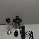 Multi-Use Immersion Blender Set, Hand Blender with Powerful Copper Motor 800W, High Speed, Turbo Mode, 3-in-1 Handheld Blender Stick Stainless Steel Blades, Whisk, Beaker, Measuring Marks, and Chopper (Black)