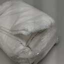 GOLD TEXTILES 6 White Economy Bath Towels Bulk (24x48 Inch) Cotton Blend for Softness-Commercial Grade Easy Care