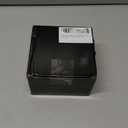 Kanayu Black Recessed Floor Outlet 3.98"x 3.66"x 4" 1-Gang with 4.8a USB Chargers 20 Amp Floor Receptacles Round Outlet Kit Electrical Waterproof Box Cover, ETL Listed