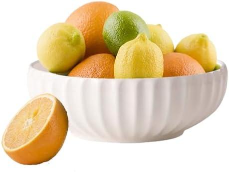 Opeikla Ceramic Fruit Bowl for Home Kitchen Decor, 10" Large Fruit Basket, Decorative Fruit Storage for Table Countertop, Fruit and Vegetable Holder