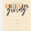 Canopy Street Friendsgiving Polka Dot Invitations / 25 Fill In Fall Thanksgiving Friends Potluck Invites With White Envelopes / 5" x 7" Modern Autumn Party Or Event Invitations/Made In The USA