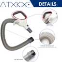 ATXKXE Vacuum Replacement Part Hose Handle for Shark Rotator Professional Lift-Away Accessories Models NV500 NV501 NV501c NV502 NV503 NV504 NV505 NV510 NV520 NV520Q NV520QR NV520QPR UV560 1 Pack, Red