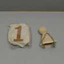 1st Birthday Highchair Banner Decorations For First Boys Khaki Cone Hat With One Cake Topper Photo Backdrop
