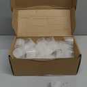 uxcell 50pcs PP Plastic Disc Top Caps, 28/410 Replacement Press Caps Durable Dispensing Lids for Squeeze Bottles, Refillable Bottles, Plastic, Empty, Shampoo, Clear