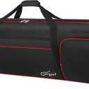 SNIGJAT 88 Key Keyboard Case Soft (Size: 53.5"x13.8"x6.8"), Padded Piano Case with Handle and Adjustable Shoulder Straps, Keyboard Gig Bag with 3 Pockets for Music Sheet Stand, Sustain Pedals, Cables