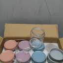 Homeli 8 Pack 16 oz Overnight Oats Containers with Lids & 8 Spoons, Wide Mouth Overnight Oats Jars with Airtight Lids, Overnight Oats Container for Food Storage, Yogurt, Snacks, Spices, Sugar, etc.