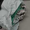 Inflatable Toddler Travel Bed - Blow Up Mattress for Kids with Waterproof Sheet Protector Portable Toddler Bed Baby Air Mattress with 3 Sides, Cozy Kids Air Mattress Set with High-Speed Pump (Green)