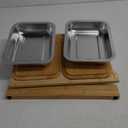 Prosumer's Choice Bamboo Cutting Board - Chopping Boards Wood -Organic Bamboo Cutting Board with Tray - Chopping Boards with Stainless Steel Juice Catcher -16" x 12" x 3"