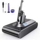 Upgraded 8000mAh V8 Battery Replacement, 21.6V V8 Animal Battery Replacement, Compatible with V8 Absolute V8 Motorhead V8 Fluffy SV10 Carbon Fiber Vacuum Cleaner