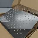 Veken 10" Luxurious All Metal Rain Shower Head with Handheld, High Pressure Rainfall Shower Heads wih Extension Arm, Wide Dual Showerhead with Spray Combo, Bathroom Accessories, Chrome, Silver