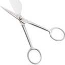 Ontaki Dual Bent Machine Embroidery Scissors - 6.5" Premium German Steel Applique Fabric Angled Handle Curved Razor-Sharp Small Tip Optimal Precision Stitches - Duckbill Scissors for Embroidery