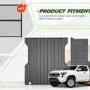 Truck Bed Mat for Toyota Tacoma 2024-2026(Not Fit Drop-in Liners),Heavy Duty Tacoma Accessories TPE Truck Bed Liner (5FT Vehicle),Tailgate Liner Accessories,Heavy Duty Rubber Bed Mat