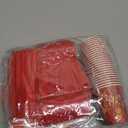 171 Pcs Chinese New Year Party Supplies Kit Serves 24 Includes Banner Plates Cups Napkins Tablecloths Knives Forks and Spoons Disposable Tableware Set Lunar Year Spring Festival Decoration