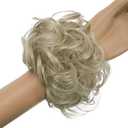 CAISHA Messy Scrunchie Bun Voluminous Wavy Hairpiece Heat-resistant Synthetic Fibres Blonde G11A