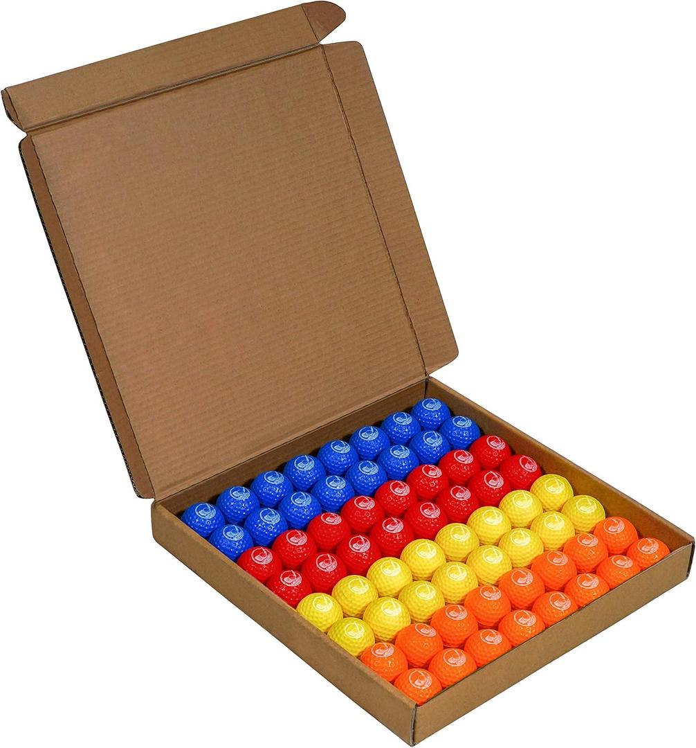 GoSports Foam Golf Practice Balls - 64 Pack Realistic Feel and Limited Flight Use Indoors or Outdoors