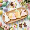 4pcs Large Easter Bunny Cookie Cutters, Easy-Press 3D Rabbit Molds, Raised Cookie Stamps for Holiday Baking, DIY Crafts & Decorating Fun (Bunny)