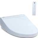 TOTO® WASHLET® C5 Electronic Bidet Toilet Seat with PREMIST and EWATER+ Wand Cleaning, Elongated, Cotton White - SW3084#01