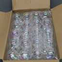 60 PCS Iridescent Ornaments Balls,2inch/5cm Clear Christmas Rainbow Ball,Plastic Hanging Bubble Ornaments Balls for Christmas Tree,Party,Home Decor,Halloween Props