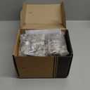 Chibery 20 Pack Frameless Half Overlay Soft Close Concealed European Hinges, Self Closing Satin Nickel, 105  Open Angle 4D Adjustment, Speed Control, Clip On, Stainless Steel for Cabinet Door