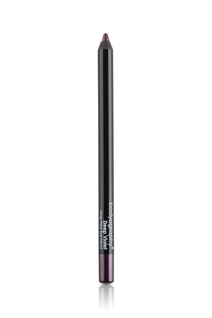 Bodyography Cream Eye Pencil, Deep Violet - Purple Long Wear Wooden Eyeliner for Eyes & Eyebrows, Long-Lasting Cruelty-Free Coconut Oil Cosmetic Liner