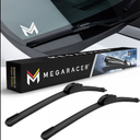 Mega Racer (2 Pack) 16"+ 16" Windshield Wipers J Hook All-Season Beam Windshield Wiper Blades
