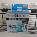 Inter Design Suction Basket maximum suction Black Color Rust proof