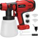 Cordless Paint Sprayer for Milwaukee 18V Battery, Paint Sprayers for Home Interior Airless Electric HVLP, for Furniture, Walls, Cabinets, Fences, Doors, etc. (Battery NOT Included)
