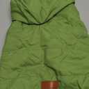 Fleece Lining Extra Warm Dog Hoodie in Winter for Medium Dogs Jacket Pet Coats with Hooded Green L (Large (Pack of 1))