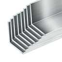 8PCS 15.55"(395mm) Length Aluminum Angle,1"x1"x1/8" Aluminum Angle,1/8"(0.118"-3mm) Thick 6061 T6511 Mill Stock.
