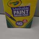Crayola Washable Paint Brush Pens, Multicolor (8 Assorted Colors), Medium, Plastic
