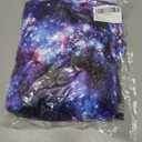 Funnycokid Boys Space Robes Kids Galaxy Bathrobe Hooded Fleece Pajamas Size 10 12 Flannel Sleepwear 10-12 Years