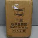 2-Tier Rolling Cart on Wheels Mobile Storage Trolley Universal Wheels Black Utility Cart Organizer for Kitchen Bathroom and Office