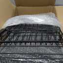 Laveshop Dish Drying Rack - Expandable Rack, Large Capacity Dish Drainer for Kitchen Counter, Rust-Proof with Utensil Holder, Black