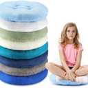 Fumete 8 Pcs 16 Inch Round Floor Cushions for Kids and Toddlers, Flexible Seating Classroom Furniture Floor Pillow for Home, Daycare, Preschool, Yoga and Meditation (Stylish)