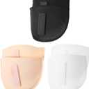 Ptwola 3 Pairs Shoulder Pads for Women Clothes Soft Sponge Anti-Slip Detachable Shoulder Pad Reusable No-Sewing Required High Low Shoulders Enhancer for Men Blazer Suit Coat Shirt Sewing Accessories (1.5cm thick)