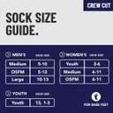 For Bare Feet Quarter Sock (Large, Team Colors)