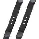 2105200320A Lawn Mower Blade with Round Center Holes and Two Oval Side Holes, Compatible with 22" Daye/Hyper Tough, Snapper Mower Deck, Fit for MNA152701, MNA153002, Replace 84005313 (2 Pack)